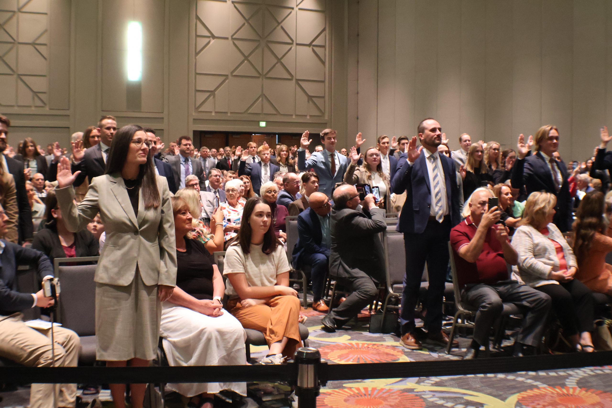 Utah's newest lawyers take the attorney oath at the Admission Ceremony on October 3, 2024.