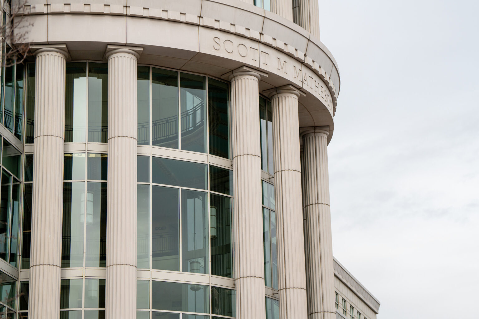 The Matheson Courthouse in Salt Lake City is pictured on Wednesday, January 3, 2024. (Photo by Spenser Heaps for Utah News Dispatch)