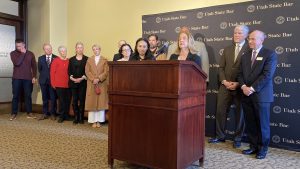 Press conference, Feb. 3, 2026, Utah State Bar held a press conference on Tuesday, Feb. 3, 2026, at the Utah State Capitol to address a growing number of legislative proposals that would alter how judges are nominated, retained, and insulated from political pressure.