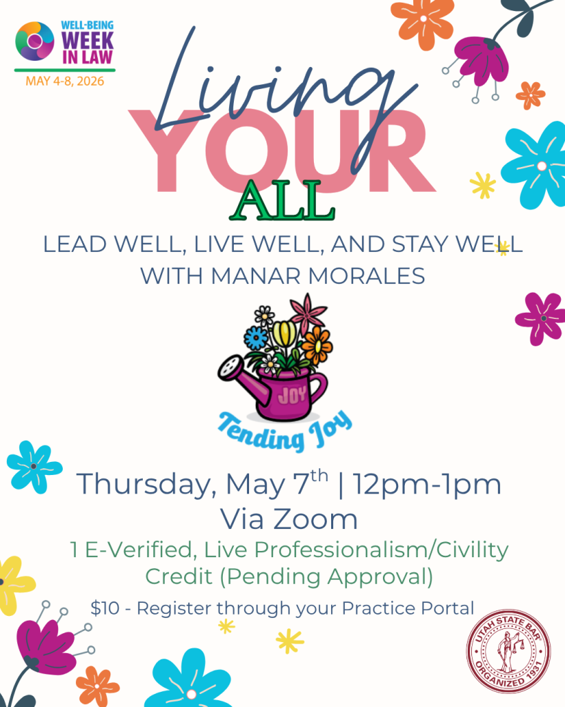 Well-being Week in Law Flyer