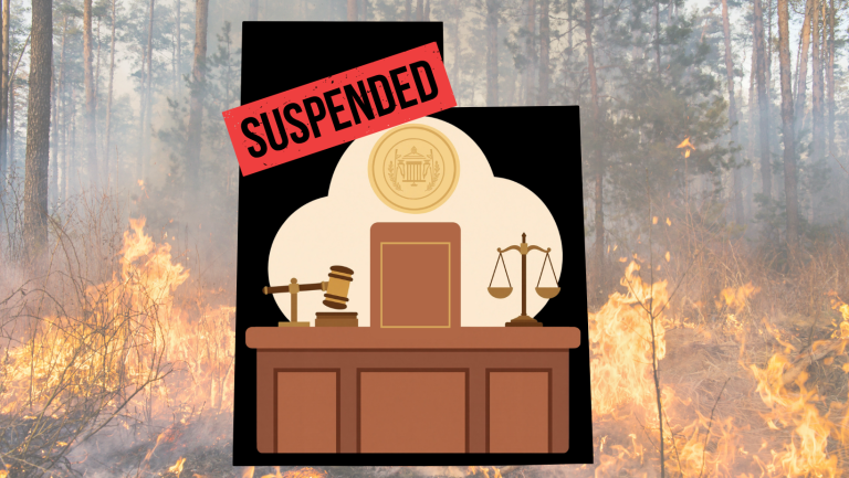 Courts Temporarily Suspended due to wildfire